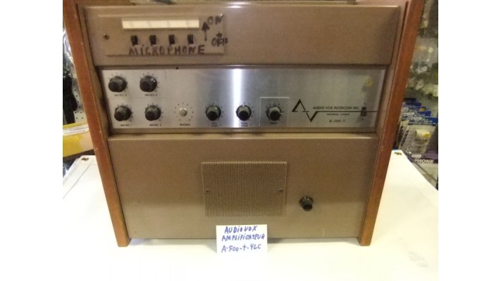 Audiovox A-500-T-4LC Vintage amplificateur .